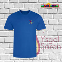 Ysgol Saron Gym T-Shirt Blue (JustCool 100% Polyester)