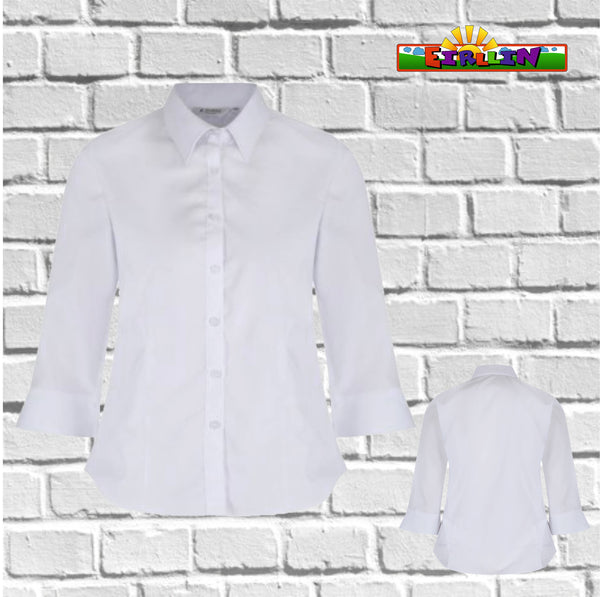 Trutex Blouses 3/4 Sleeve Non-Iron Fitted Twin Pack (NSF-WHT)