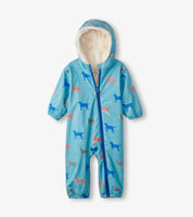Hatley Friendly Labs Sherpa Lined Colour Changing Baby Bundler