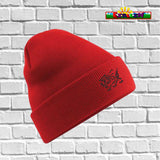 Custom Dragon Winter Hat Y Ddraig - Red or Black