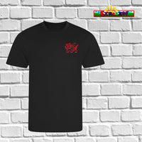 Custom Dragon T-Shirt Y Ddraig - Red or Black