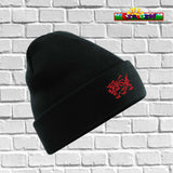 Custom Dragon Winter Hat Y Ddraig - Red or Black