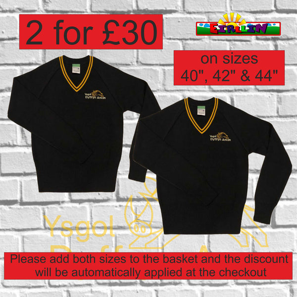 **SPECIAL OFFER** Ysgol Dyffryn Aman School Jumper Fitted 2 for £30