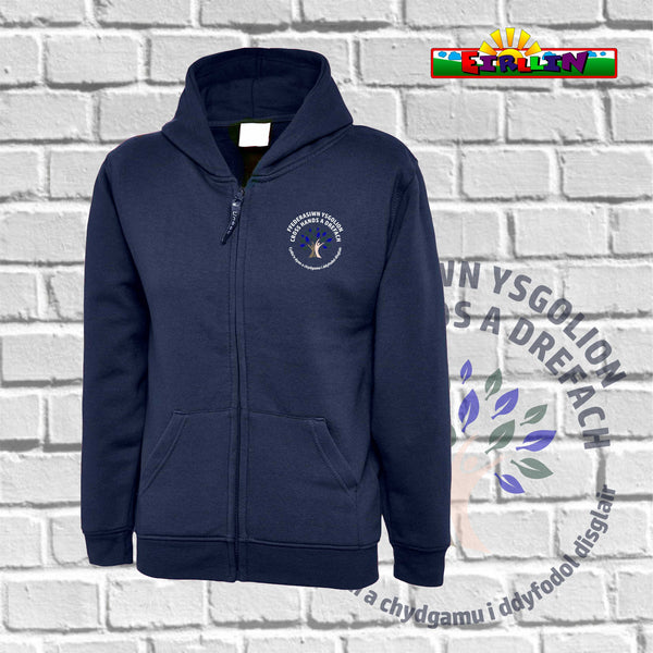 Ffederasiwn Ysgolion Cross Hands a Drefach Zip-Up Hoody
