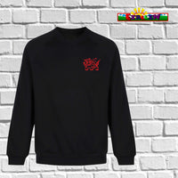 Custom Dragon Sweatshirt Y Ddraig - Red or Black