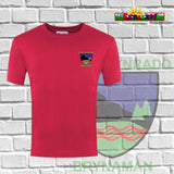 Ysgol Brynaman Gym T-Shirt Red and White