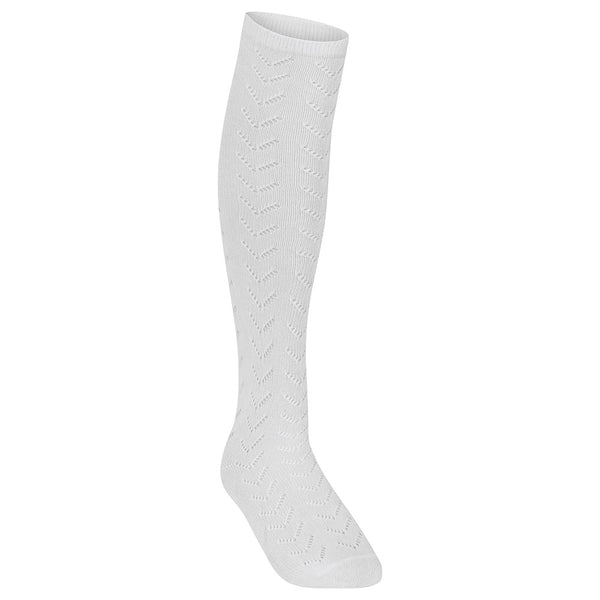 Zeco Knee High Pelerine Socks White Pack of 3 GS3208