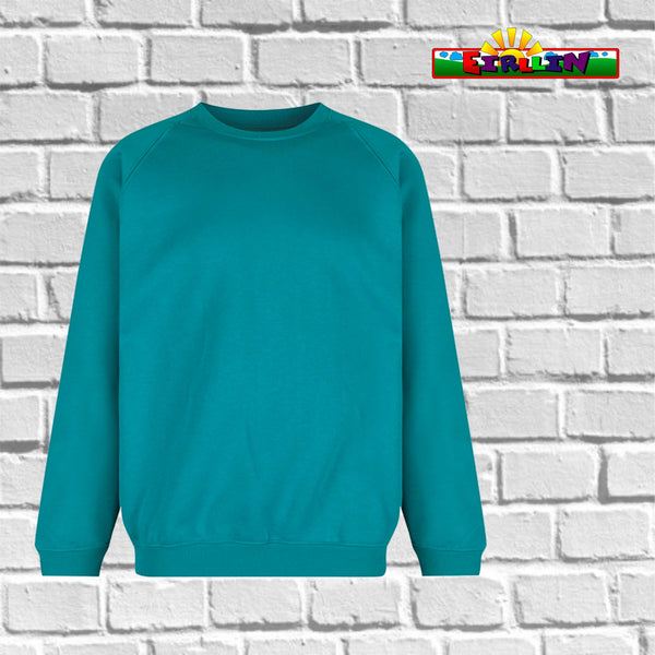 Crew Neck (round neck) School Sweatshirt  - Jade