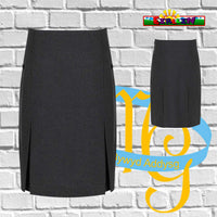 Ysgol Maes Y Gwendraeth Skirt Twin Pleat (GKS-HGY)- Grey