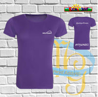 Ysgol Maes y Gwendraeth  Girls T-Shirt Purple Fitted