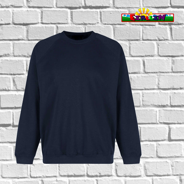 Crew Neck (round neck) School Sweatshirt  - Navy