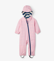 Hatley Terry Lined Baby Bundler Pink / Navy