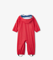 Hatley Terry Lined Baby Bundler Red / Navy