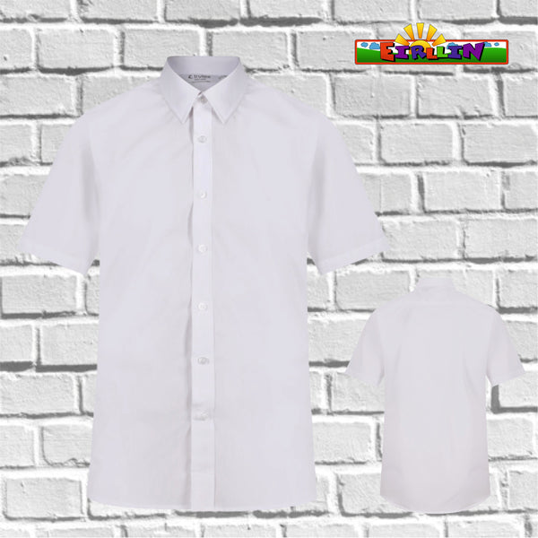 Trutex Shirt Slim Fit Short Sleeve Easycare - Twin Plack White (SSE-WHT)