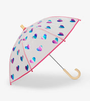 Hatley Mettalic Heart  Umbrella