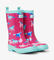 Hatley Frolicking Unicorns Shiny Rain Boots