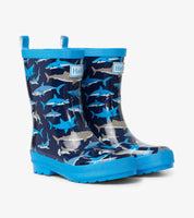 Hatley Shark School Shiny Rain Boots